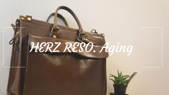 使用歴５年のHERZ RESO.のビジネスバッグの経年変化。